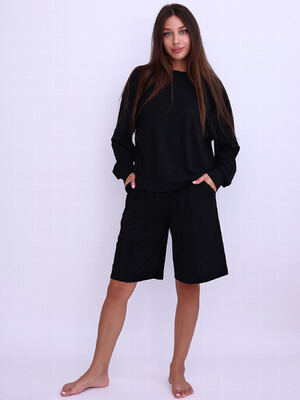 Купить Трикотажний костюм жіночий зі світшоту та шортів LINGERIE 170794 в Украина в Lingerie.ua - Одяг для дому та відпочинку, Фото 7