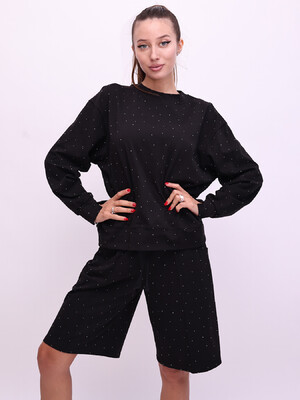 Купить Трикотажний костюм жіночий зі світшоту та шортів LINGERIE 170794 в Украина в Lingerie.ua - Одяг для дому та відпочинку, Фото 3