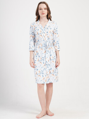 Купить Хлопковый халат на запах с карманами VIENETTA 4092000710 в Украина