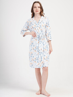 Купить Бавовняний халат на запах з кишенями VIENETTA 4092000710 в Украина в Lingerie.ua - Одяг для дому та відпочинку, Фото 3