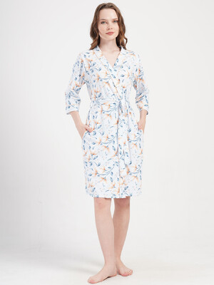 Купить Бавовняний халат на запах з кишенями VIENETTA 4092000710 в Украина в Lingerie.ua - Одяг для дому та відпочинку, Фото 4