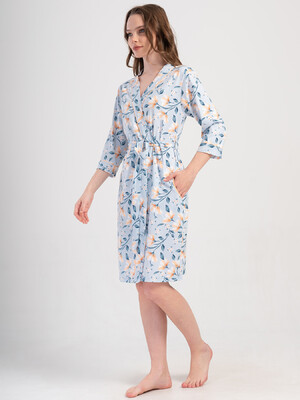 Купить Бавовняний халат на запах з кишенями VIENETTA 4092000710 в Украина в Lingerie.ua - Одяг для дому та відпочинку, Фото 5