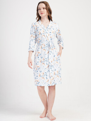 Купить Бавовняний халат на запах з кишенями VIENETTA 4092000710 в Украина в Lingerie.ua - Одяг для дому та відпочинку, Фото 7