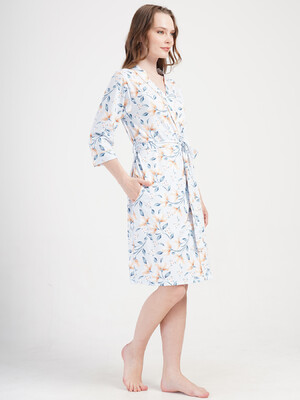 Купить Бавовняний халат на запах з кишенями VIENETTA 4092000710 в Украина в Lingerie.ua - Одяг для дому та відпочинку, Фото 8