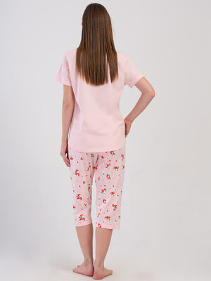 Купить Хлопковый комплект большого размера с капри VIENETTA 4080364232 в Украина в Lingerie.ua - Одяг для дому та відпочинку, Фото 3