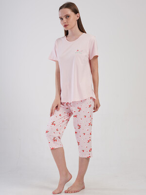 Купить Хлопковый комплект большого размера с капри VIENETTA 4080364232 в Украина в Lingerie.ua - Одяг для дому та відпочинку, Фото 5