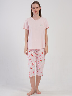 Купить Хлопковый комплект большого размера с капри VIENETTA 4080364232 в Украина в Lingerie.ua - Одяг для дому та відпочинку, Фото 6