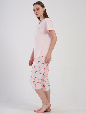 Купить Хлопковый комплект большого размера с капри VIENETTA 4080364232 в Украина в Lingerie.ua - Одяг для дому та відпочинку, Фото 8