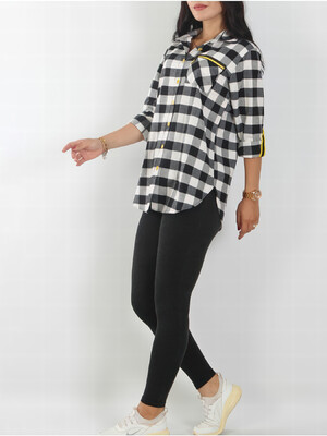 Купить Костюм из фланелевой рубашки и леггинсов JEN 03483 в Украина в Lingerie.ua - Одяг для дому та відпочинку, Фото 2