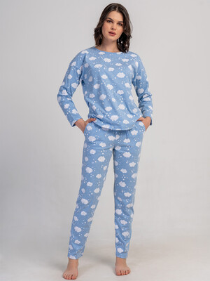 Купить Домашній жіночий комплект з довгим рукавом VIENETTA 5030871071 в Украина