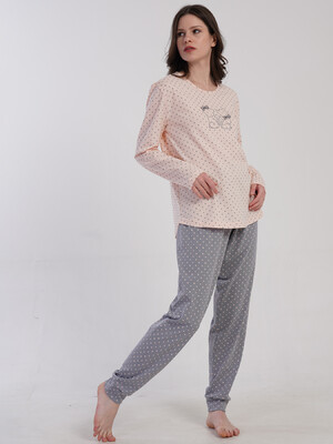 Купить Хлопковый домашний женский комплект с длинным рукавом VIENETTA 5033041248 в Украина в Lingerie.ua - Одяг для дому та відпочинку, Фото 11