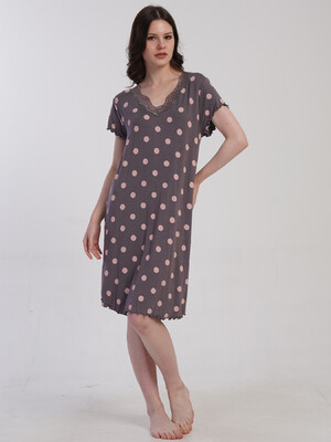 Купить Нічна сорочка з віскози великого розміру VIENETTA 5032900323 в Украина в Lingerie.ua - Одяг для дому та відпочинку, Фото 3