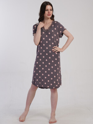 Купить Нічна сорочка з віскози великого розміру VIENETTA 5032900323 в Украина в Lingerie.ua - Одяг для дому та відпочинку, Фото 5