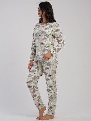 Купить Хлопковый домашний женский костюм с длинным рукавом VIENETTA 5040413841 в Украина в Lingerie.ua - Одяг для дому та відпочинку, Фото 6