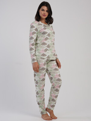 Купить Хлопковый домашний женский костюм с длинным рукавом VIENETTA 5040413841 в Украина в Lingerie.ua - Одяг для дому та відпочинку, Фото 9