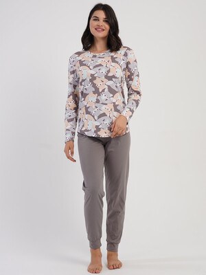 Купить Хлопковый домашний комплект с длинным рукавом VIENETTA 5040463842 в Украина в Lingerie.ua - Одяг для дому та відпочинку, Видео