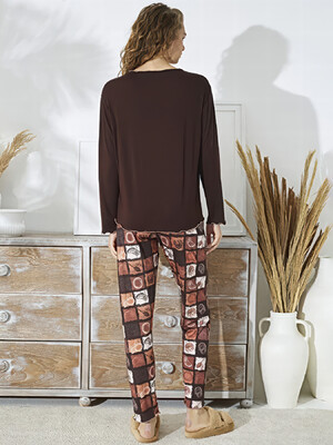 Купить Домашний комплект из вискозы с длинным рукавом SEVIM 15086 в Украина в Lingerie.ua - Одяг для дому та відпочинку, Фото 2