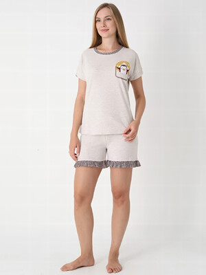 Купить Хлопковый комплект из футболки и шорт SEVIM 13218 в Украина в Lingerie.ua - Одяг для дому та відпочинку, Фото 3