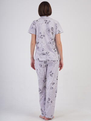 Купить Хлопковая классическая пижама с коротким рукавом VIENETTA 4110213239 в Украина в Lingerie.ua - Одяг для дому та відпочинку, Фото 3