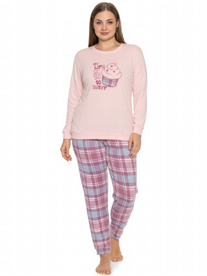 Домашний комплект большого размера с длинным рукавом GUAVA 4433