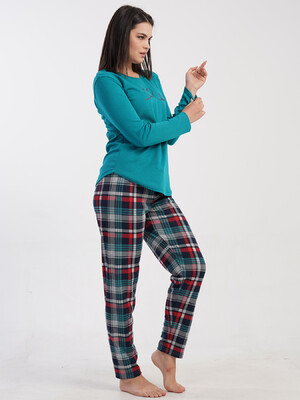 Купить Хлопковый комплект с длинным рукавом VIENETTA 5032240424 в Украина в Lingerie.ua - Одяг для дому та відпочинку, Фото 2