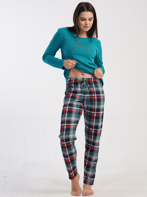 Купить Хлопковый комплект с длинным рукавом VIENETTA 5032240424 в Украина в Lingerie.ua - Одяг для дому та відпочинку, Фото 10