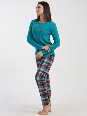 Купить Хлопковый комплект с длинным рукавом VIENETTA 5032240424 в Украина в Lingerie.ua - Одяг для дому та відпочинку, Фото 9