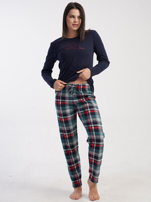 Купить Хлопковый комплект с длинным рукавом VIENETTA 5032240424 в Украина в Lingerie.ua - Одяг для дому та відпочинку, Фото 5