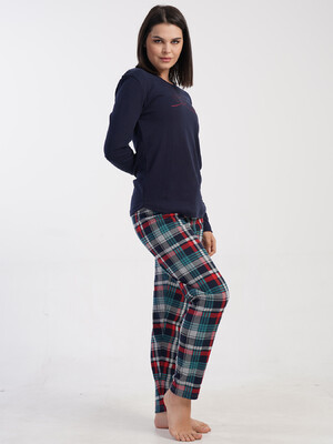 Купить Хлопковый комплект с длинным рукавом VIENETTA 5032240424 в Украина в Lingerie.ua - Одяг для дому та відпочинку, Фото 3