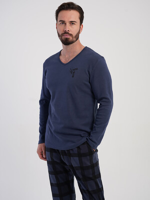 Купить Трикотажный домашний комплект с длинным рукавом VIENETTA MAN 5031830826 в Украина в Lingerie.ua - Одяг для дому та відпочинку, Фото 5