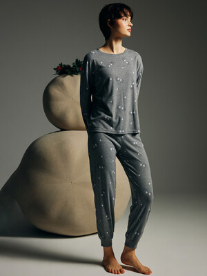 Бавовняний домашній комплект з брюками HAYS 62166