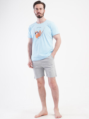 Хлопковый комплект с шортами VIENETTA MAN 4084430000