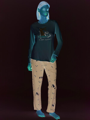 Купить Хлопковый домашний комплект с длинным  рукавом SEVIM 17068 в Украина в Lingerie.ua - Одяг для дому та відпочинку, Фото 2