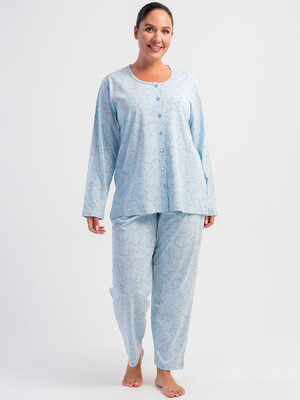 Купить Хлопковая пижама женская большого размера VIENETTA 5032430483 в Украина