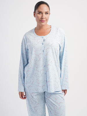 Купить Хлопковая пижама женская большого размера VIENETTA 5032430483 в Украина в Lingerie.ua - Одяг для дому та відпочинку, Фото 6