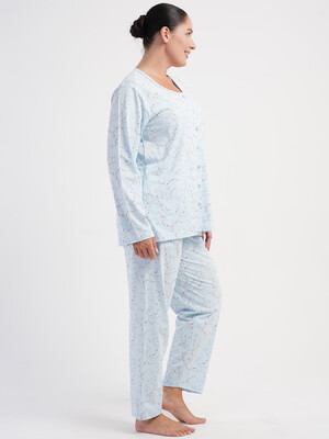 Купить Хлопковая пижама женская большого размера VIENETTA 5032430483 в Украина в Lingerie.ua - Одяг для дому та відпочинку, Фото 7