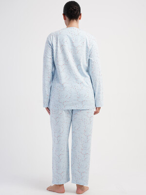 Купить Хлопковая пижама женская большого размера VIENETTA 5032430483 в Украина в Lingerie.ua - Одяг для дому та відпочинку, Фото 8