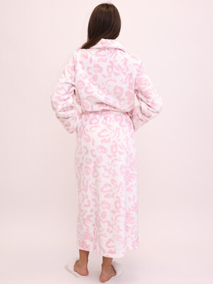 Купить Теплий халат з полірованого велсофту з принтом LINGERIE 170810-П в Украина в Lingerie.ua - Одяг для дому та відпочинку, Фото 2