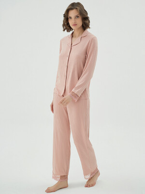 Купить Класична піжама жіноча з мереживом SEVIM 17036 в Украина в Lingerie.ua - Одяг для дому та відпочинку, Фото 2