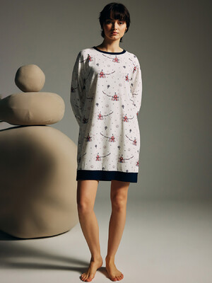 Купить Бавовняна домашня туніка з довгим рукавом HAYS 62135 в Украина в Lingerie.ua - Одяг для дому та відпочинку, Фото 3