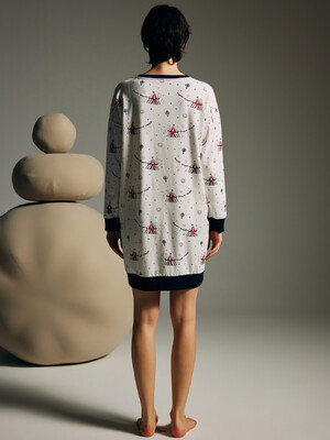 Купить Бавовняна домашня туніка з довгим рукавом HAYS 62135 в Украина в Lingerie.ua - Одяг для дому та відпочинку, Фото 5