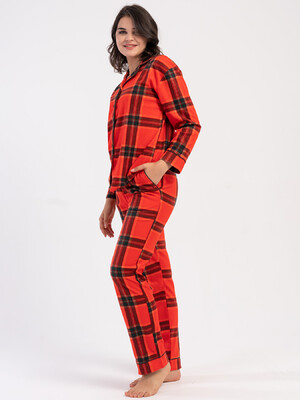 Купить Флисовый домашний комплект из рубашки и брюк VIENETTA 1618401119 в Украина в Lingerie.ua - Одяг для дому та відпочинку, Фото 9