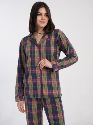 Купить Классическая женская пижама с длинным рукавом VIENETTA 1617958949 в Украина в Lingerie.ua - Одяг для дому та відпочинку, Фото 2