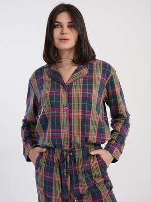 Купить Классическая женская пижама с длинным рукавом VIENETTA 1617958949 в Украина в Lingerie.ua - Одяг для дому та відпочинку, Фото 3