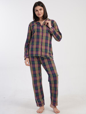 Купить Классическая женская пижама с длинным рукавом VIENETTA 1617958949 в Украина в Lingerie.ua - Одяг для дому та відпочинку, Фото 8