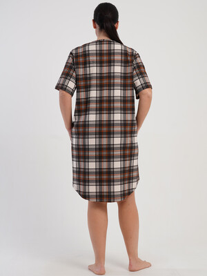 Купить Хлопковая домашняя туника большого размера VIENETTA 5100052091 в Украина в Lingerie.ua - Одяг для дому та відпочинку, Фото 2