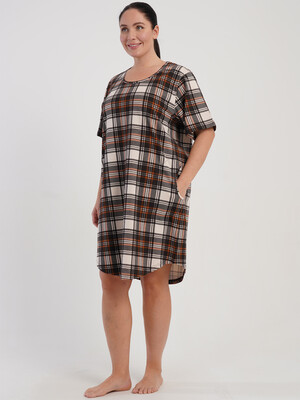 Купить Хлопковая домашняя туника большого размера VIENETTA 5100052091 в Украина в Lingerie.ua - Одяг для дому та відпочинку, Фото 3
