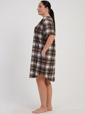 Купить Хлопковая домашняя туника большого размера VIENETTA 5100052091 в Украина в Lingerie.ua - Одяг для дому та відпочинку, Фото 5