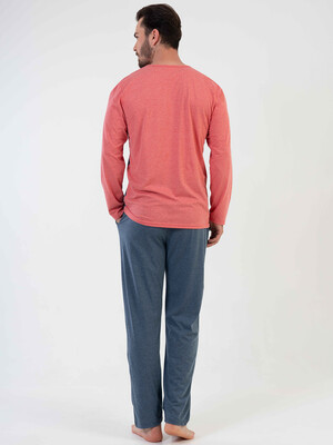 Купить Хлопковая пижама с длинным рукавом VIENETTA MAN 2041230000 в Украина в Lingerie.ua - Одяг для дому та відпочинку, Фото 3