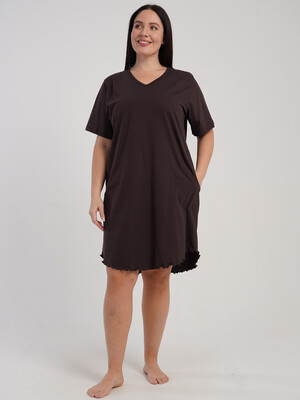 Купить Хлопковая домашняя туника большого размера VIENETTA 5120220000 в Украина